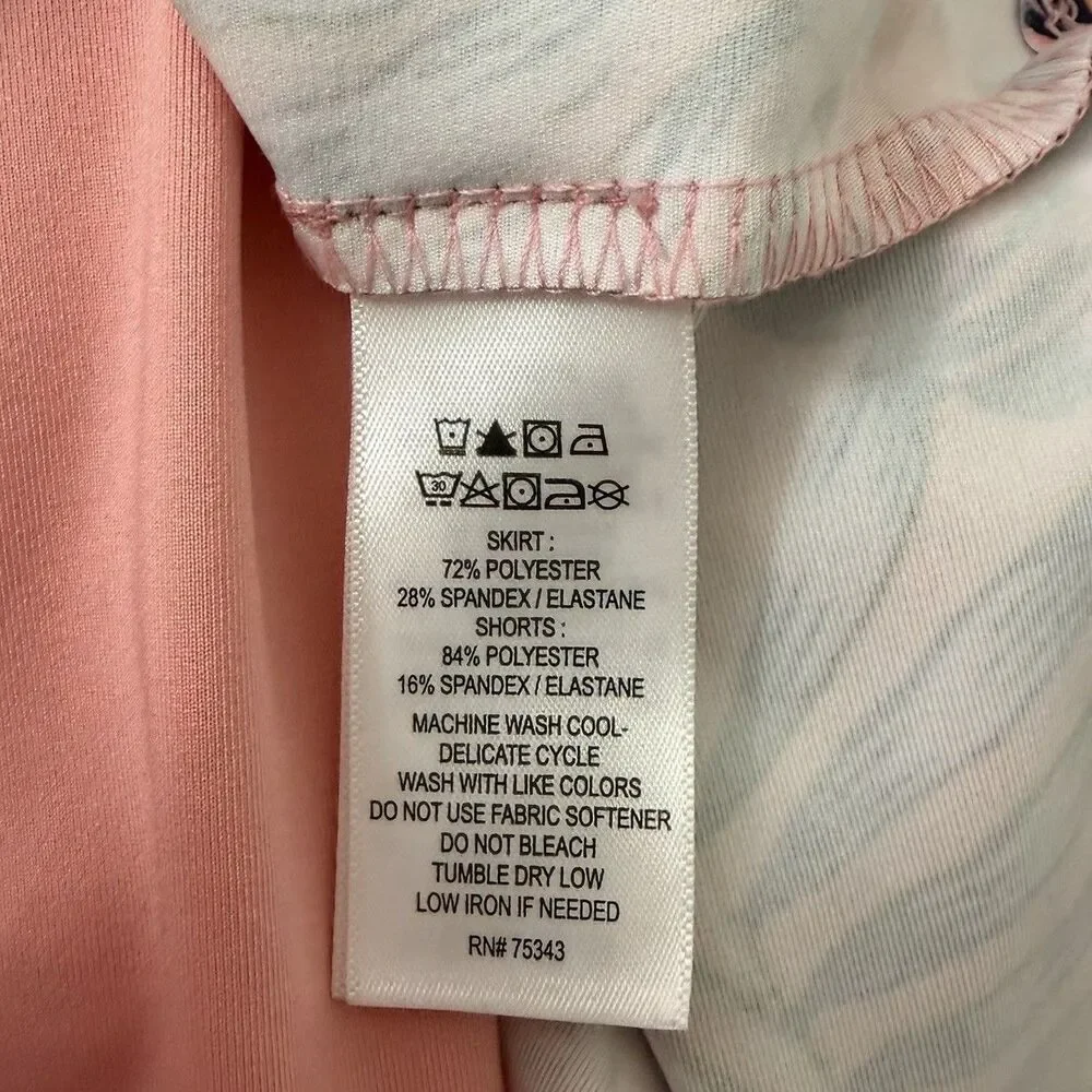 Tommy Bahama Skort Skirt Womens Large Peach Pink Active Golf Upf 50 Beach Tennis